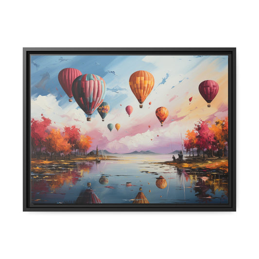 Skyward Serenade-Matte Canvas, Black Frame