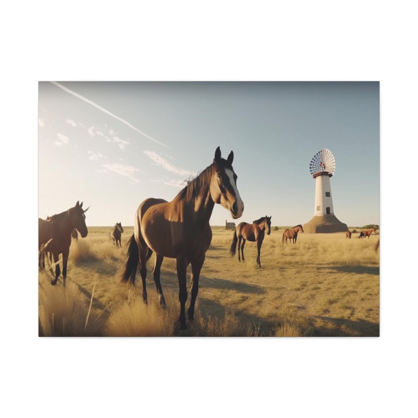 Herd of horses-Matte Canvas, Stretched, 1.25"