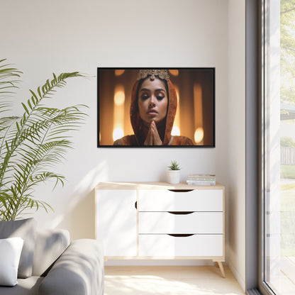 Divine Devotion-Matte Canvas, Black Frame