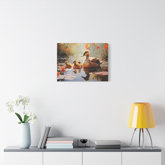 The Ducklings-Matte Canvas, Stretched, 1.25"