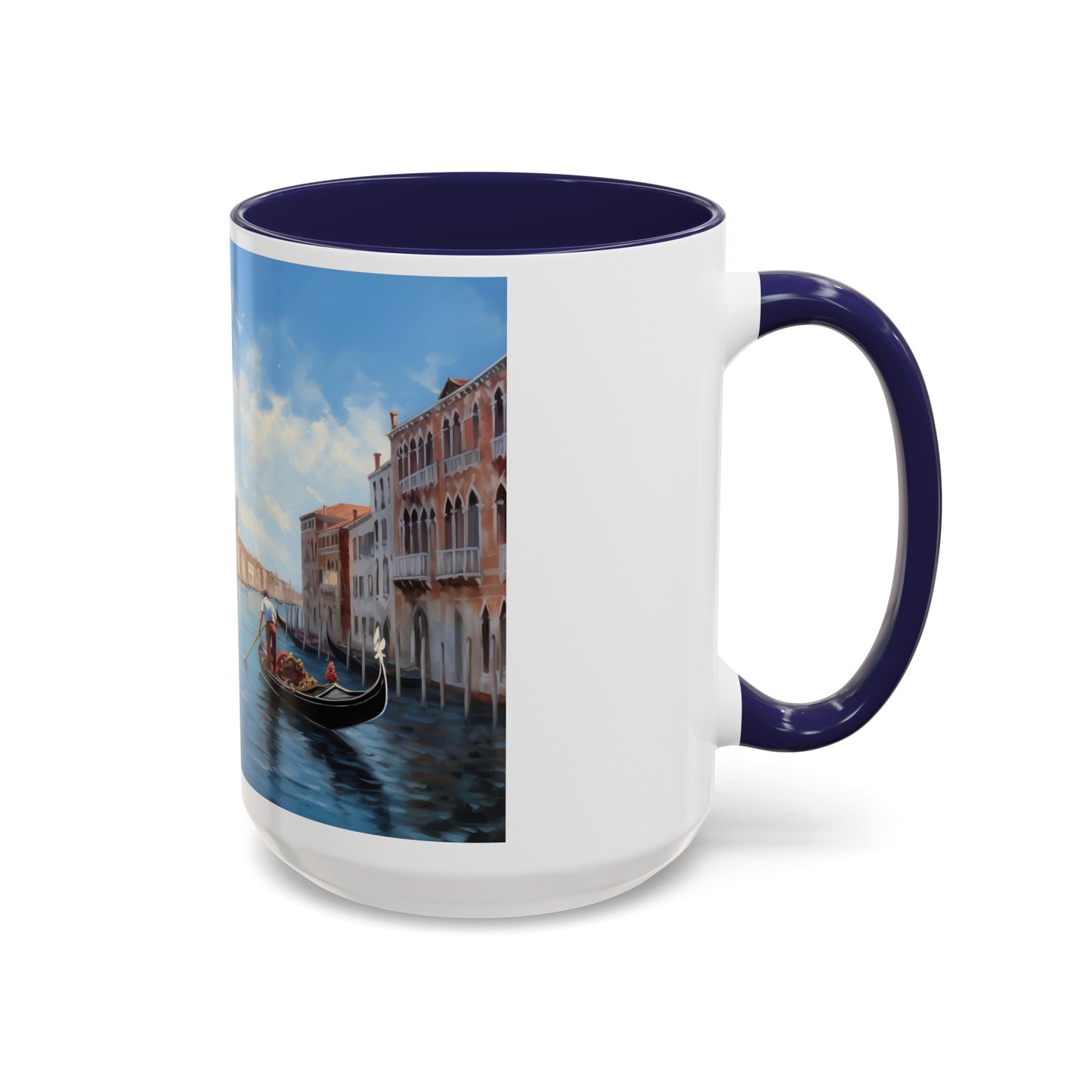 Venice Italy | Gondolas | Two-Tone Coffee Mugs, 15oz