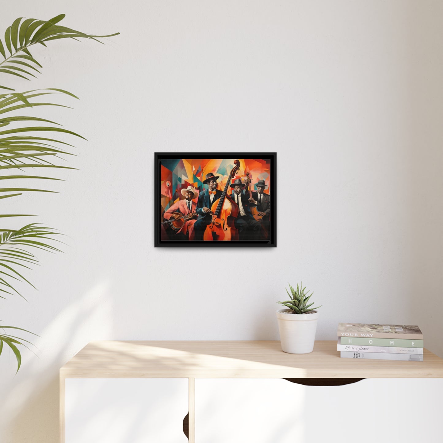 Blues Brothers-Matte Canvas, Black Frame