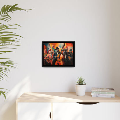 Blues Brothers-Matte Canvas, Black Frame
