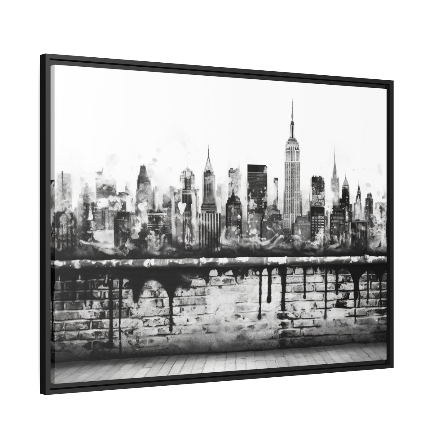 New York State of Mind-Matte Canvas, Black Frame