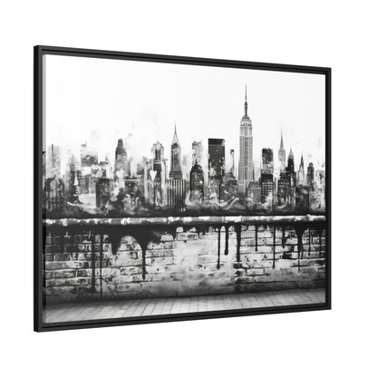 New York State of Mind-Matte Canvas, Black Frame