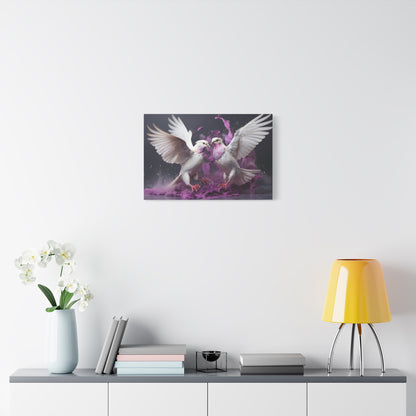 Doves Fly-Matte Canvas, Stretched, 1.25"