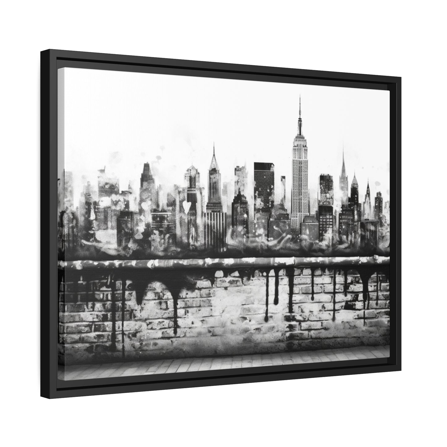 New York State of Mind-Matte Canvas, Black Frame