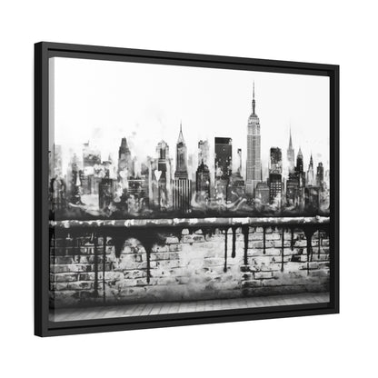 New York State of Mind-Matte Canvas, Black Frame