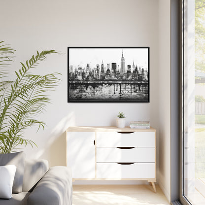 New York State of Mind-Matte Canvas, Black Frame