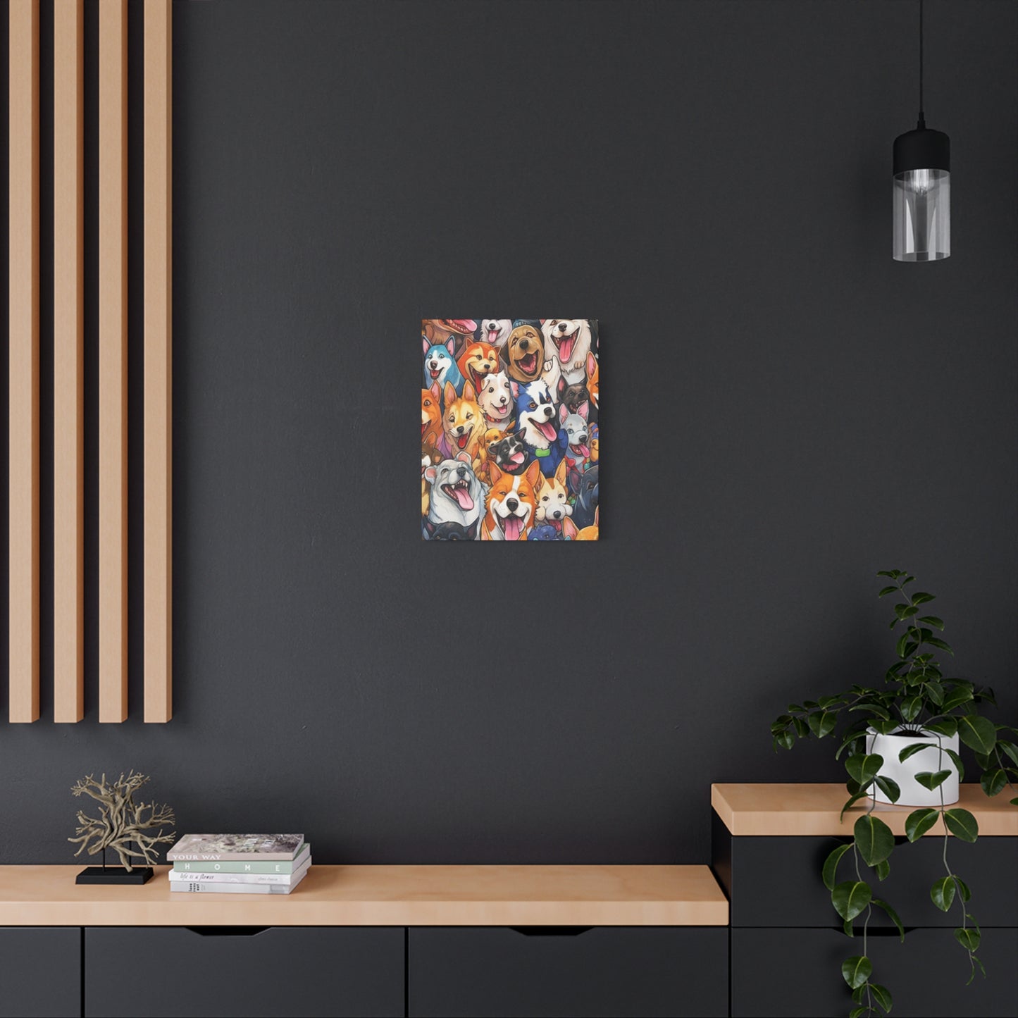 All The Dogs |Wall art | Home decor| Matte Canvas, Stretched, 1.25"