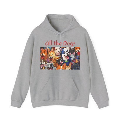 All the Dogs-Unisex Hooded Sweatshirt