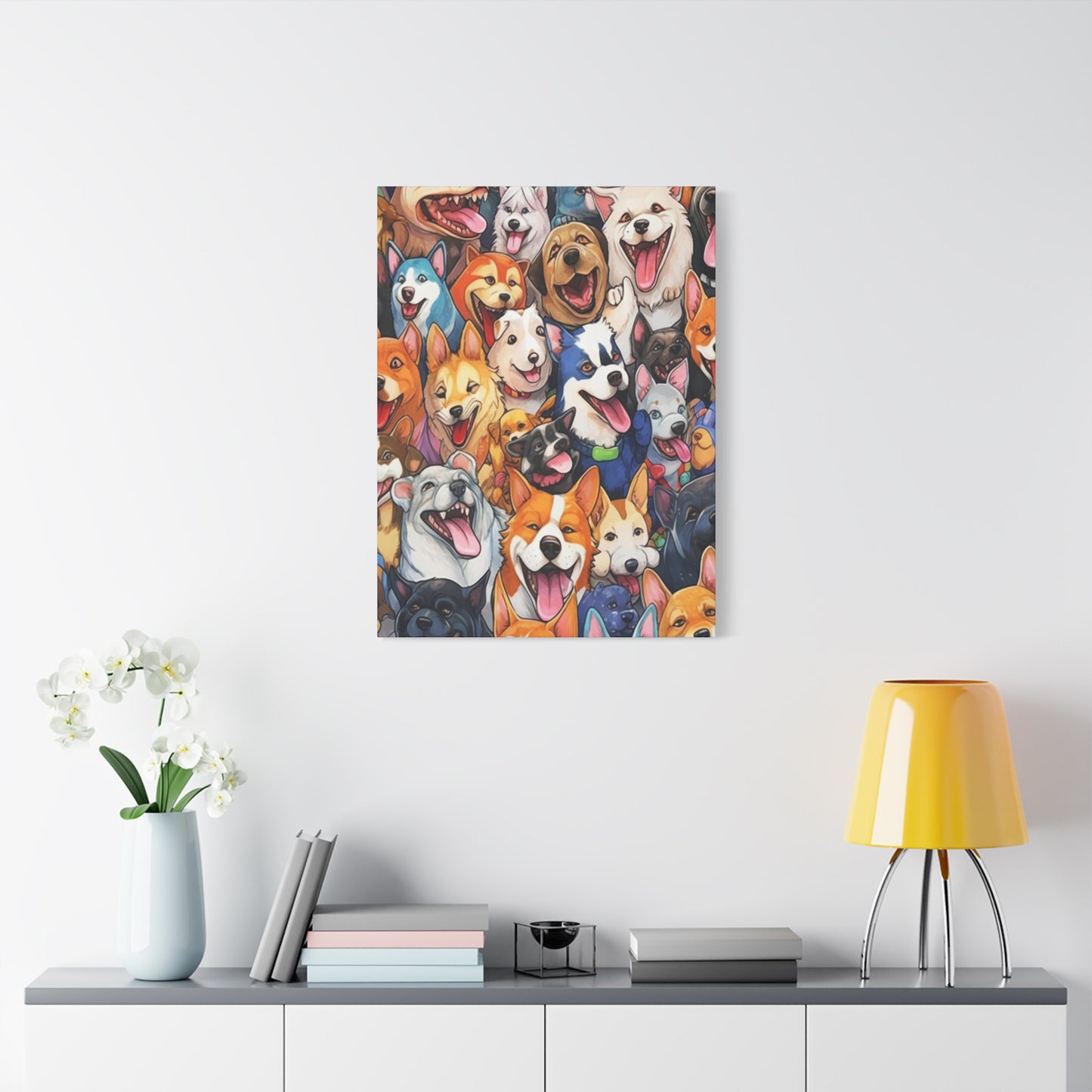 All The Dogs |Wall art | Home decor| Matte Canvas, Stretched, 1.25"