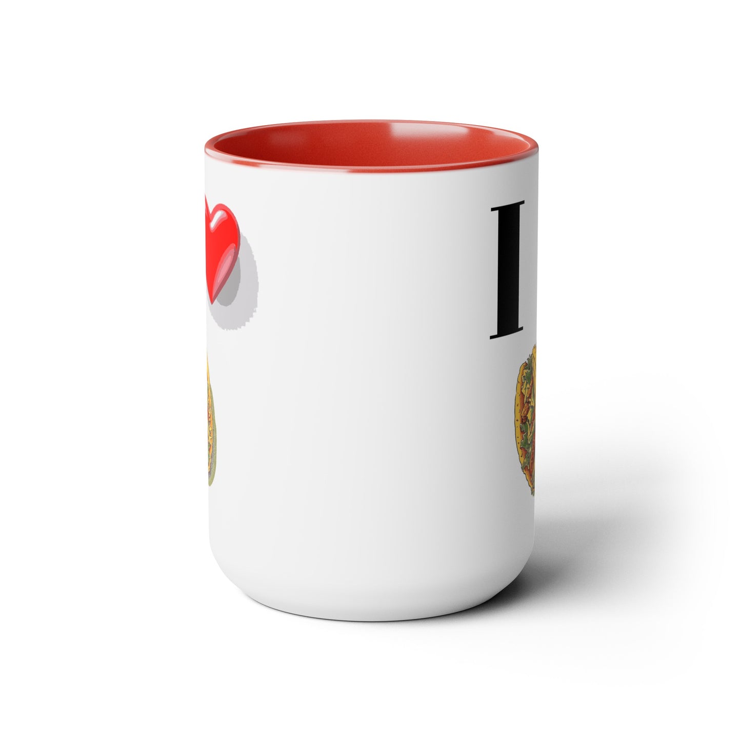 I Love Tacos-Two-Tone Coffee Mugs, 15oz